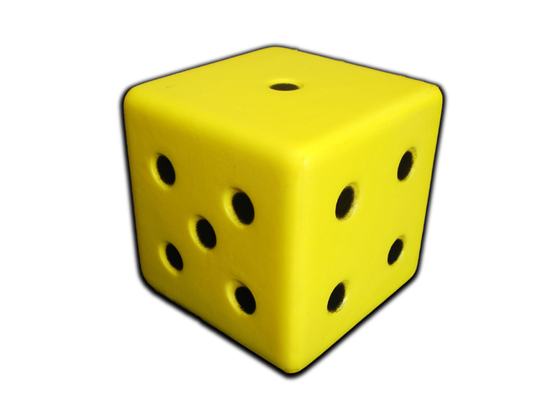 Foam rubber dice